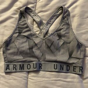 Under Armour Charcoal Patterned Sports Bra